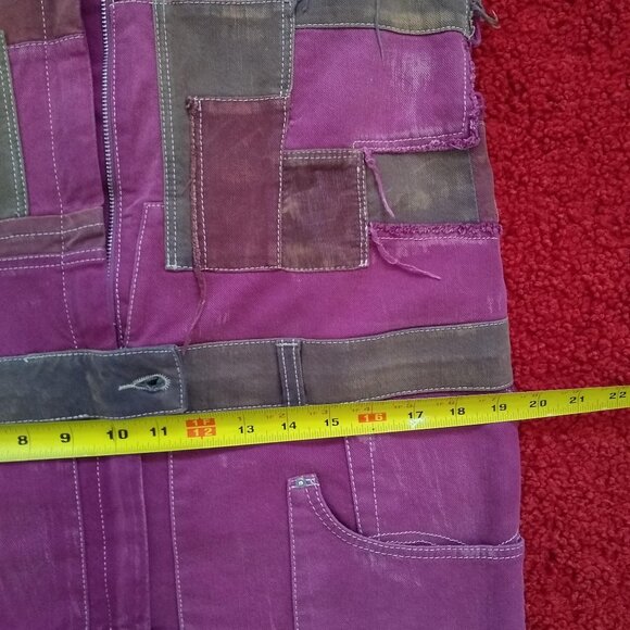 RARE Isabel Marant denim patchwork zip up mini dress - Picture 9 of 11